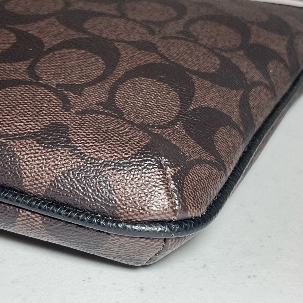 NWOT Coach North South Crossbody in Signature Brown/ Black - Picture 7 of 13